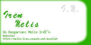 iren melis business card